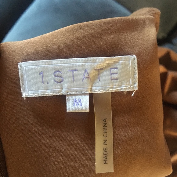 1 State faux suede color block dress NWT - Picture 4 of 4